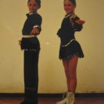 Alessandro Fratalocchi nel 1999 con la sua prima partner Hauck Alessia.