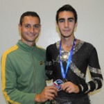 Edoardo e Ivan esibiscono lo scudetto di Campione d'Italia A.I.C.S. 2010 conquistato a Misano.