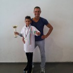 Kevin Bovara con l'allenatore Ivan Bovara
