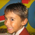 Primo piano di Kevin Bovara ai Campionati Italiani A.I.C.S. di Misano 2010.