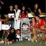 Gruppo "Le comiche" con gli ex-atleti a Carassai nel 2009