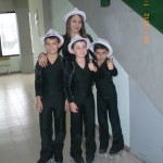 Alex, Vincenzo, Kevin e Francesca della Diavoli Verde Rosa