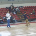 Francesca Alessia alle prese con la curva indietro esterna