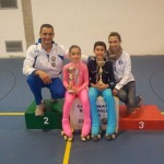 Alba e Kevin con gli allenatori Ivan e Laura