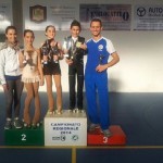 Laura Marzocchini e Ivan Bovara con gli atleti della categoria Piccoli Azzurri