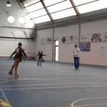 alcuni momenti della gara degli esercizi obbligatori